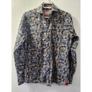 7 Downie St. Long Sleeves Shirt Size 2 Squared pattern Pre-Owned